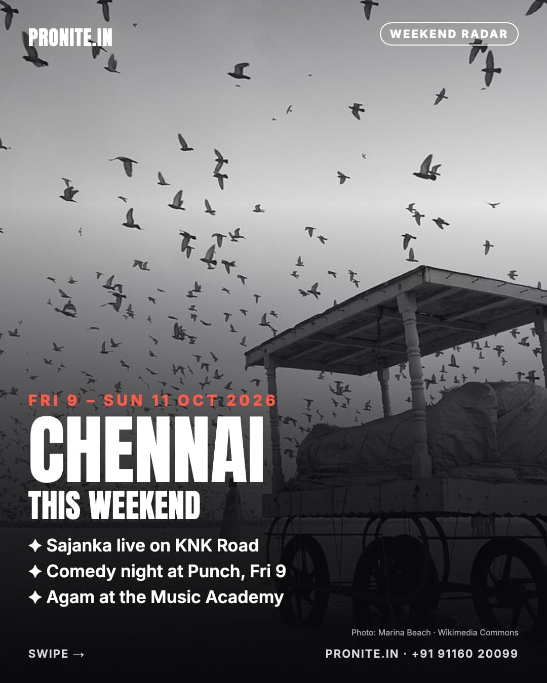 Chennai this weekend: new openings, must-visits & party radar (9–11 Oct 2026)