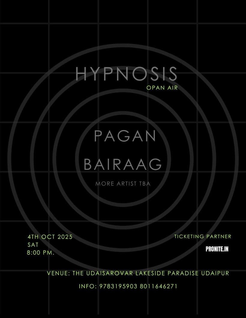 Hypnosis Open Air: an outdoor trance-out under Udaipur's sky