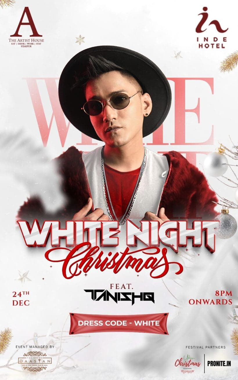 White Night: Pronite's Christmas dressed all in white